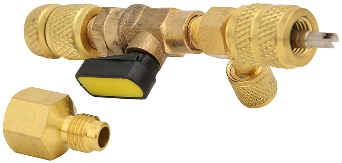 Ventielkernverwijderaar AC-ventielkernverwijderaar R12 R22 R410A Koelsysteem Reparatiegereedschap voor Airconditioningleidingen, Reparatiegereedschap voor (Klepkern laad- en