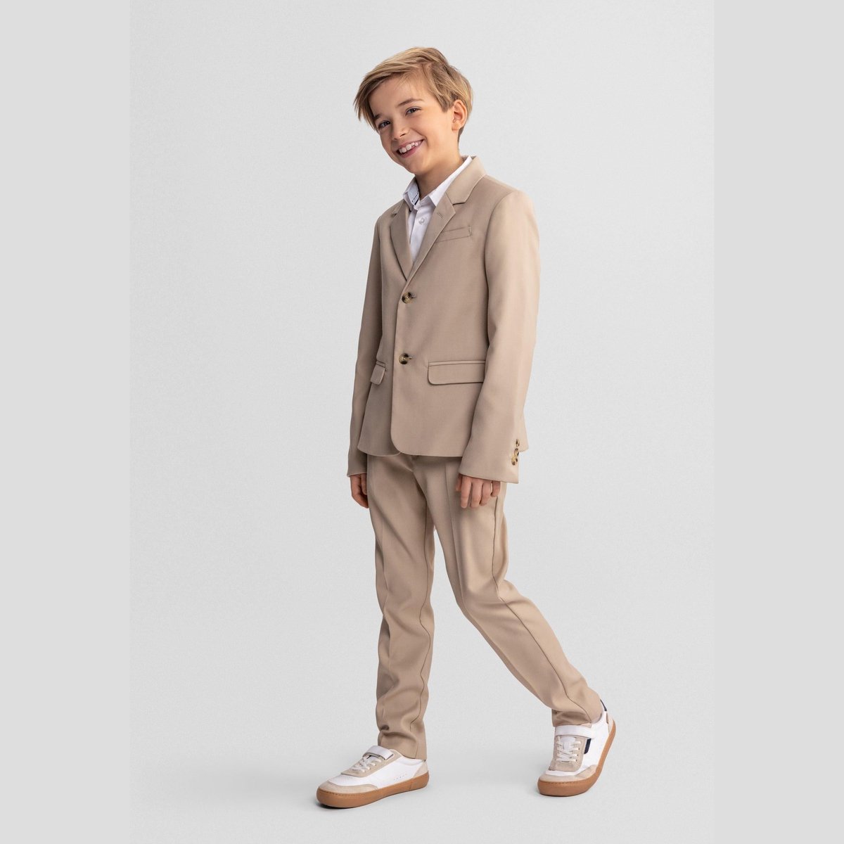 Minoti formele broek jongens met elastische tailleband - viscose
