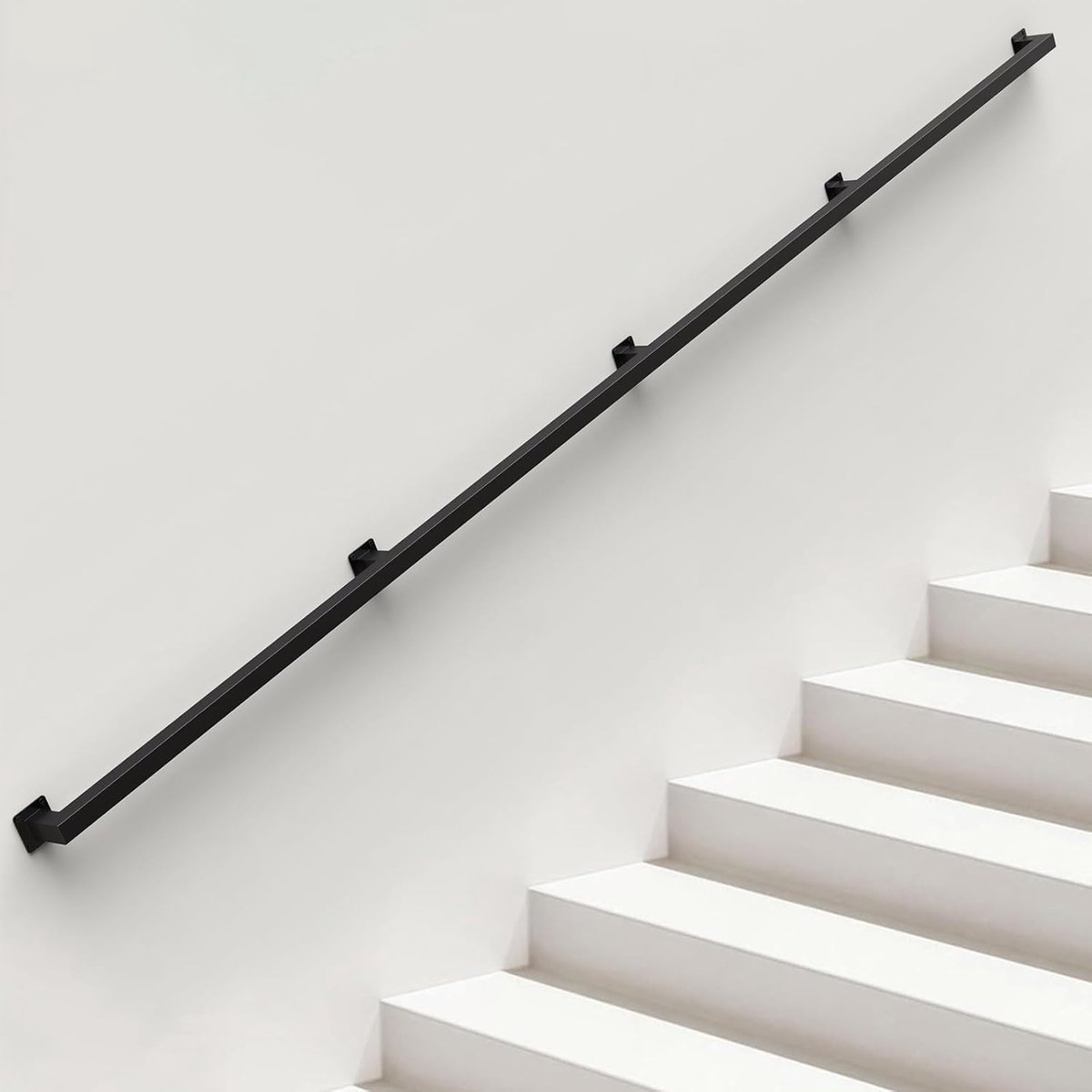 420cm Handloop voor trappen,Handloop Binnen Buiten | Buisvormige handvoetbanden Veiligheidsbalken Deurgriep Trappenbanden Houder met houders - Komplettset