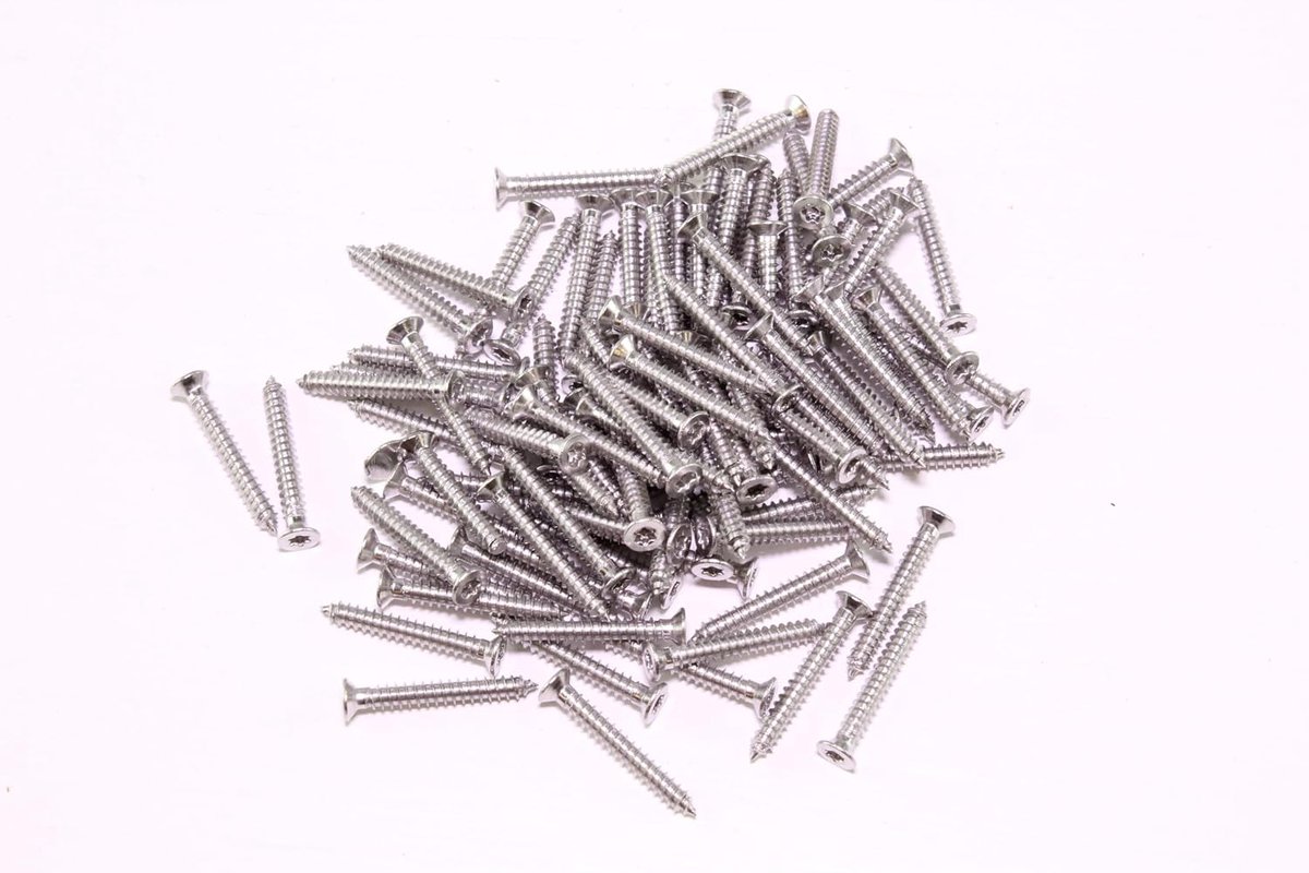 2019 Gleisschrauben houtschroeven roestvrij staal Torx TX8 100 St. 2,6x20mm voor H0 M-Gleis bahnwaren