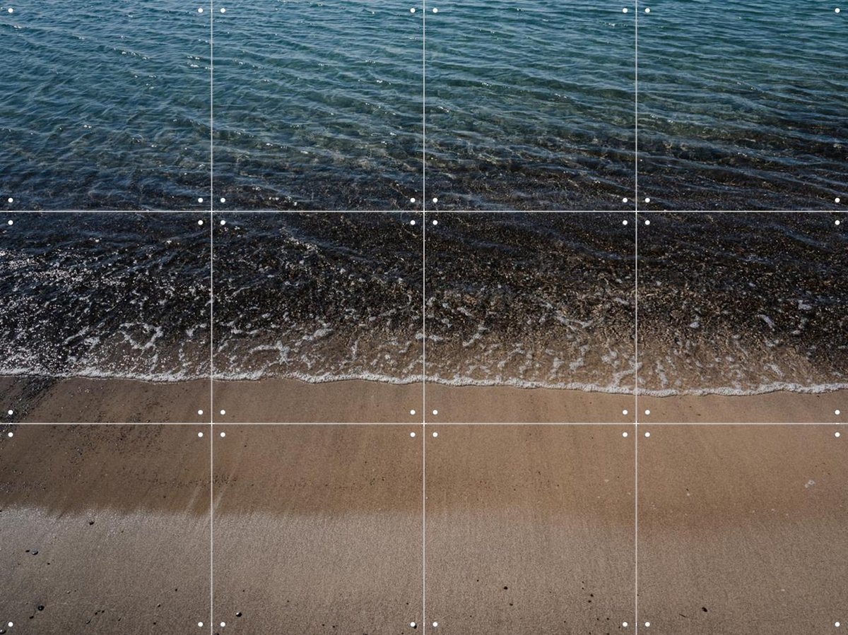 IXXI Abstract Coast, Photolovers - 80 x 60 cm - Gratis ophangtool - Grote wanddecoratie en posters - Impressionisme, Fotografie, Realisme, Modern