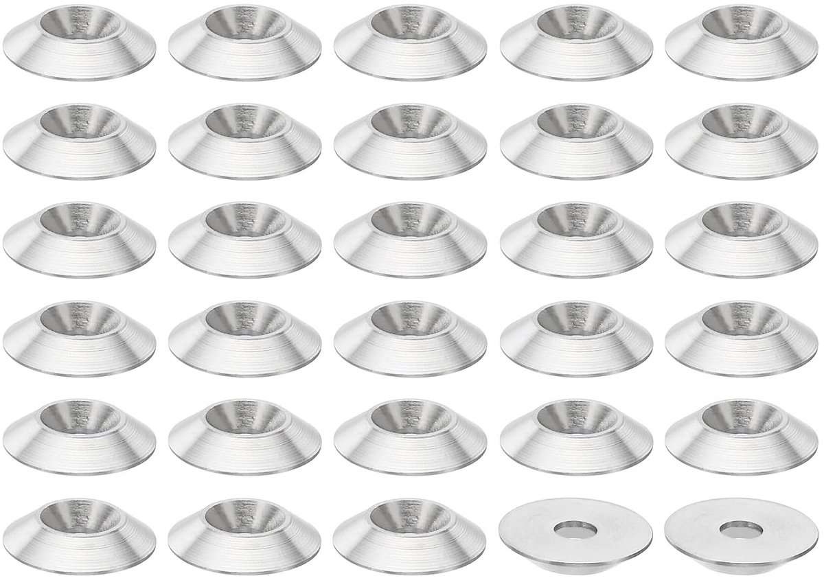 Verzonken sluitring M4, 30 stuks, diameter 16 mm, hoogte 3 mm, roestvrij staal 304, verzonken schroeven, afdichting, industriële constructie
