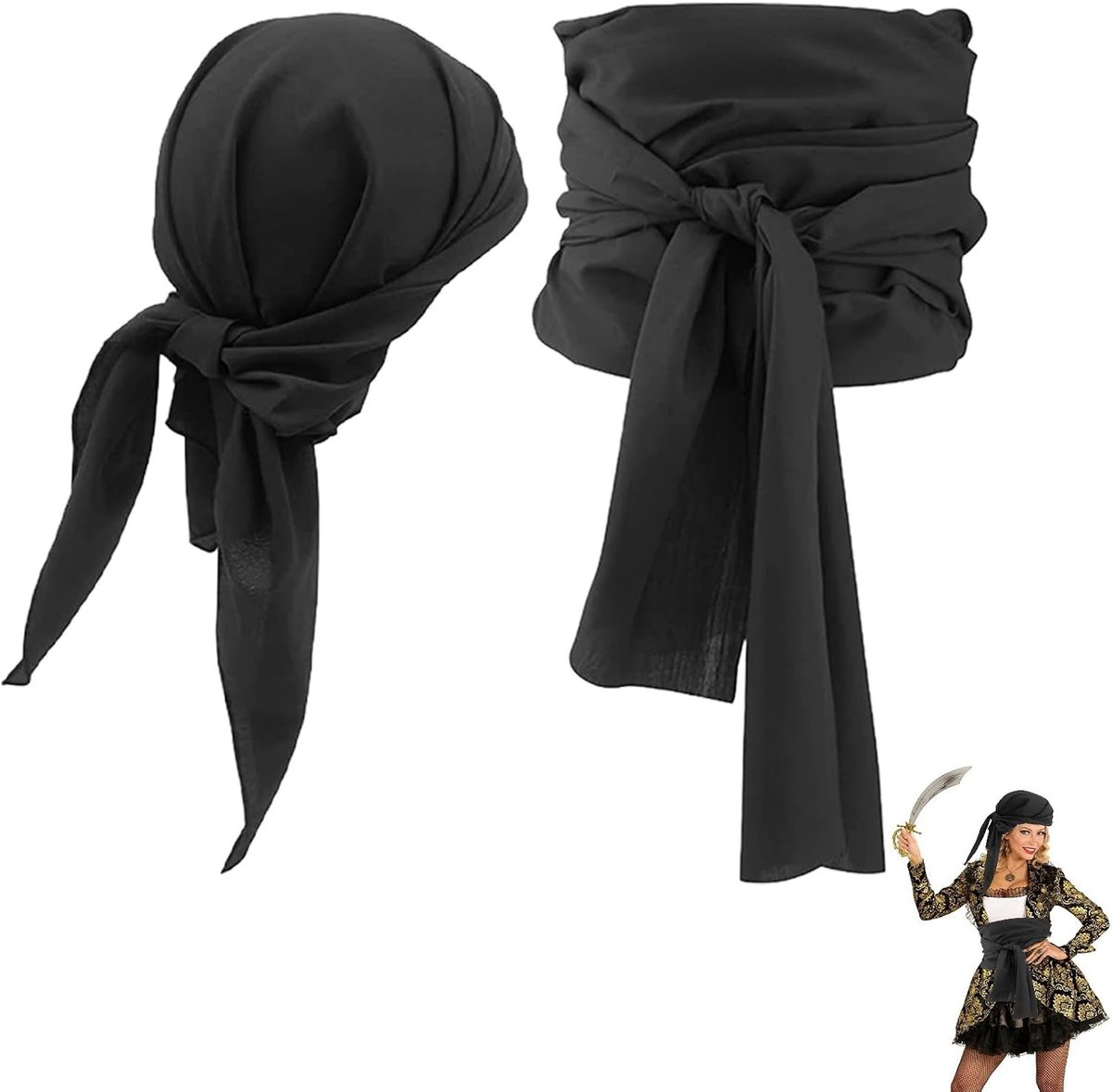 Piratenkostuum met accessoires, piratenhoed voor carnaval, cosplay en feestjes - Perfect voor avontuurlijke themafeesten