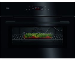 AEG NKK8N621B Compacte Combi Oven met Magnetron 45 cm – TFT Touchscreen – Kerntemperatuursensor – WiFi – Zwart