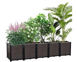 Verhoogd Tuinbed Zelfbewaterend - 50 cm Diep, Grote Plantenbak Voor Buitenplanten