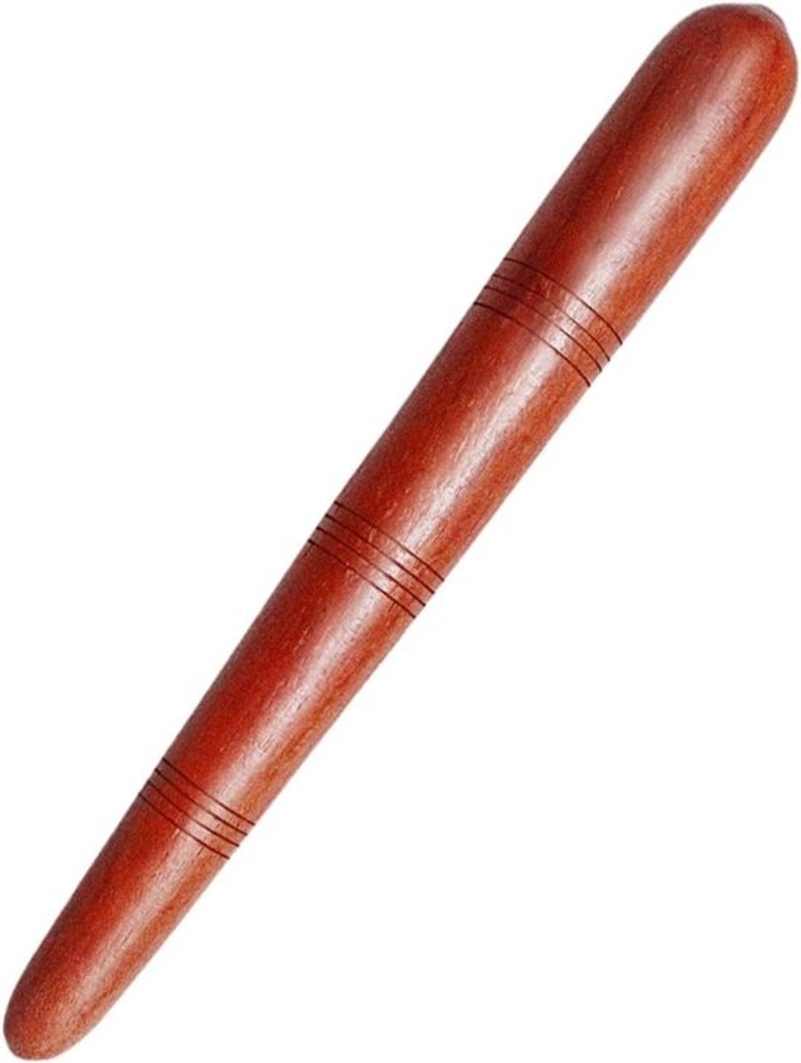 Houten Voetmassager - Ontspanningshulpmiddel - Stressverlichting - Multifunctionele Handstick - 14 cm - Natuurlijk Hout
