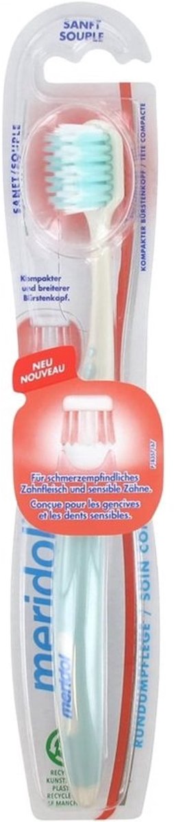 Tandenborstel - Mondverzorging - Gevoelig Tandvlees - Zachte Borstelharen - Compacte Kop - Groen