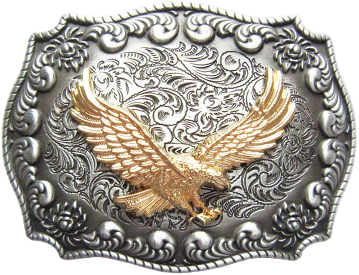 Schnalle123 Men's Belt Buckle silver Silver One size - ShopVlot