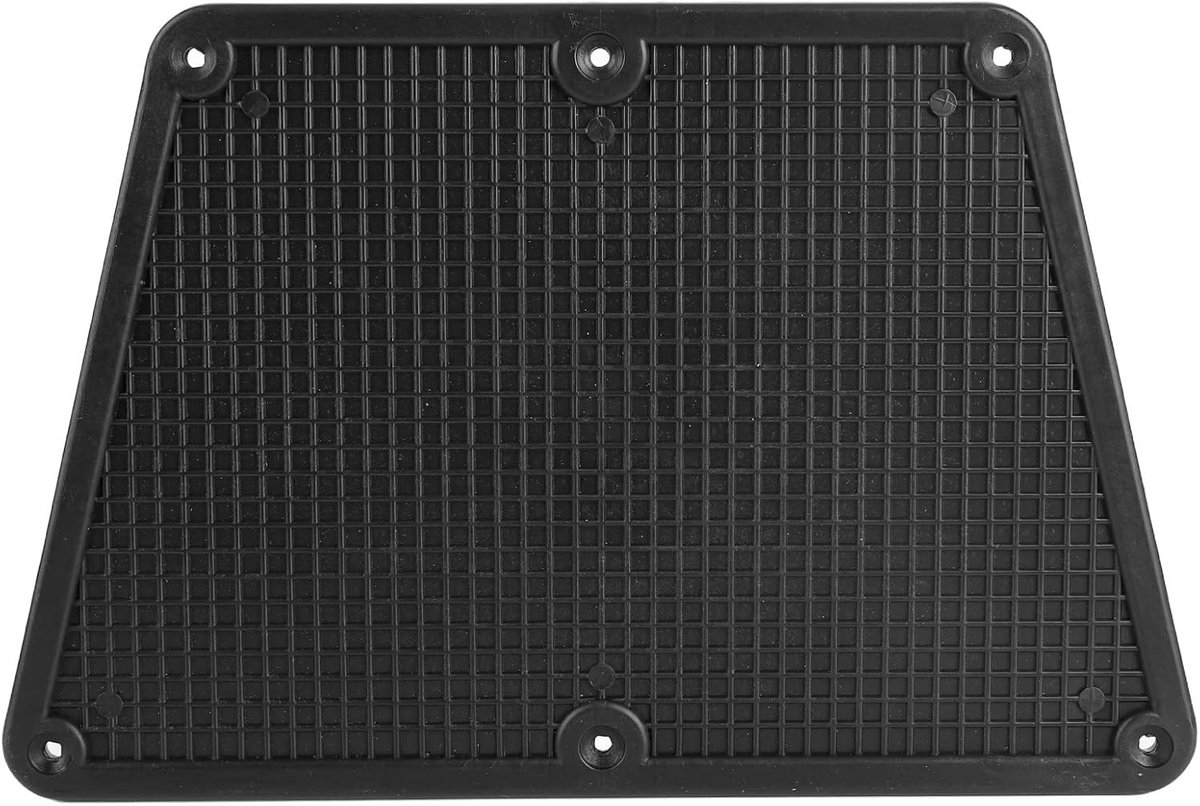 Plastic spiegelplaat pad voor buitenboordmotor, geschikt voor opblaasboot, yacht, kano en visboot - Zwart, 26,2x19x17,2 cm