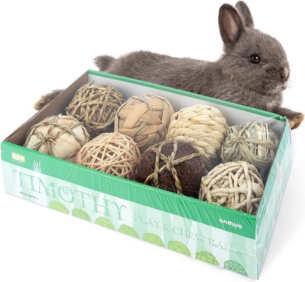 Natuurlijk Kauwspeelgoed Ballen voor Kleine Dieren zoals Konijnen en Cavia’s Natuurlijk Kauwspeelgoed Ballen voor Kleine Dieren zoals Konijnen en Cavia’s