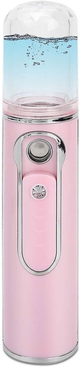 QORA® Facial Steamer – Professionele Gezichtstomer – Gezichtssauna – Face Steamer 360 Graden Draaibaar – Cleanser Op Wieltjes – Stoom – Spa - Porien Reiniger – Ontspanning - Gezichtsverzorging - Roze - 16cm x 5cm x 5cm