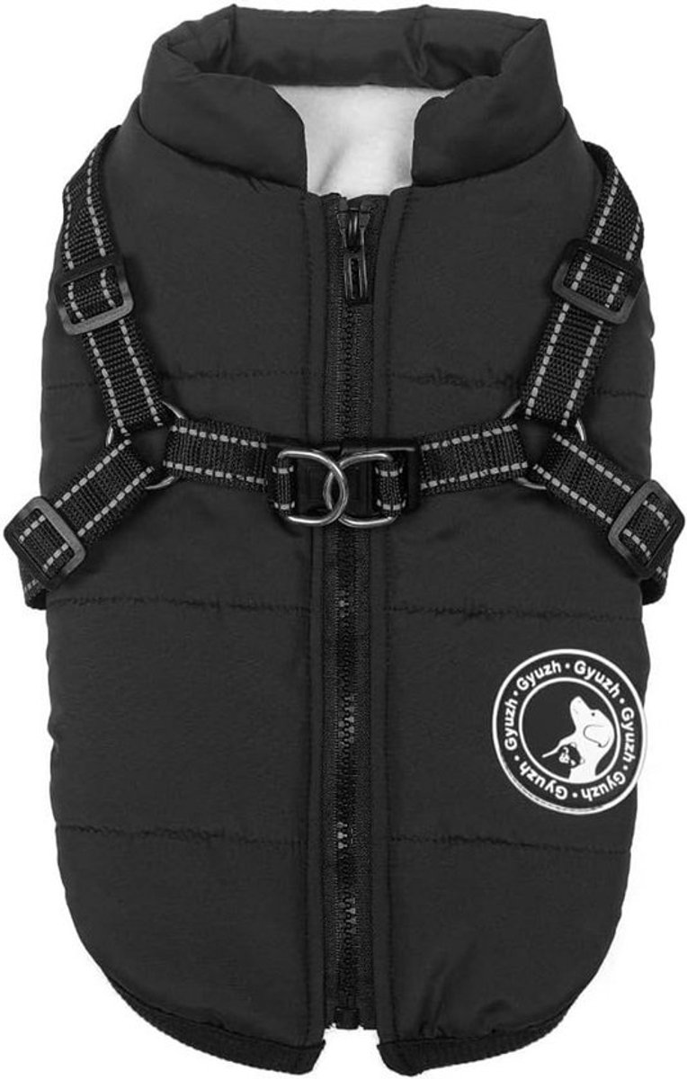 Waterdichte Winter Hondenjas met Harnas - Reflecterend Fleece Vest voor Kleine tot Grote Honden