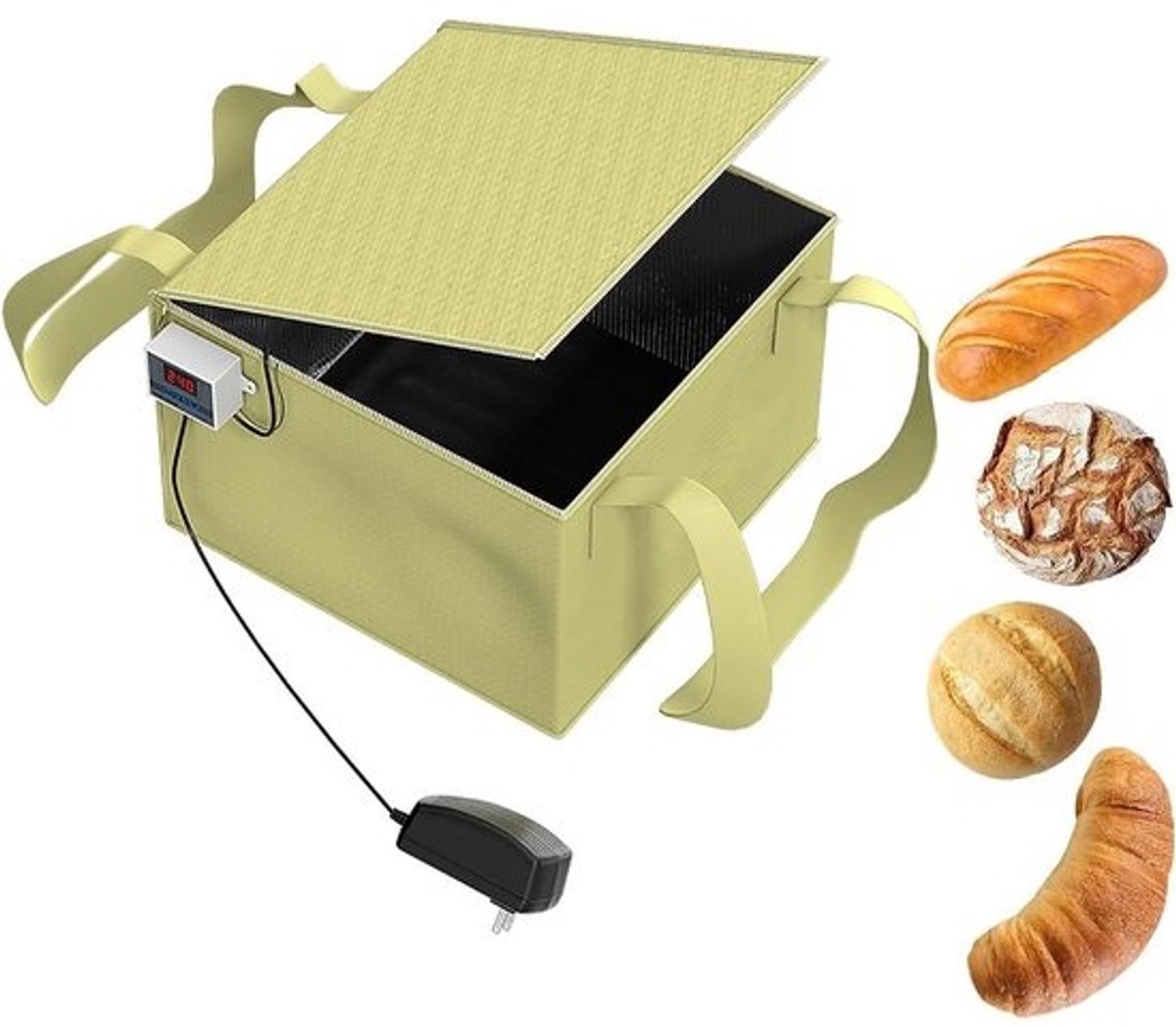 Deeg Rijskast - Brood Fermentatie - Perfect Brood Maken - Precisie Temperatuurregeling - 30x29x19 cm