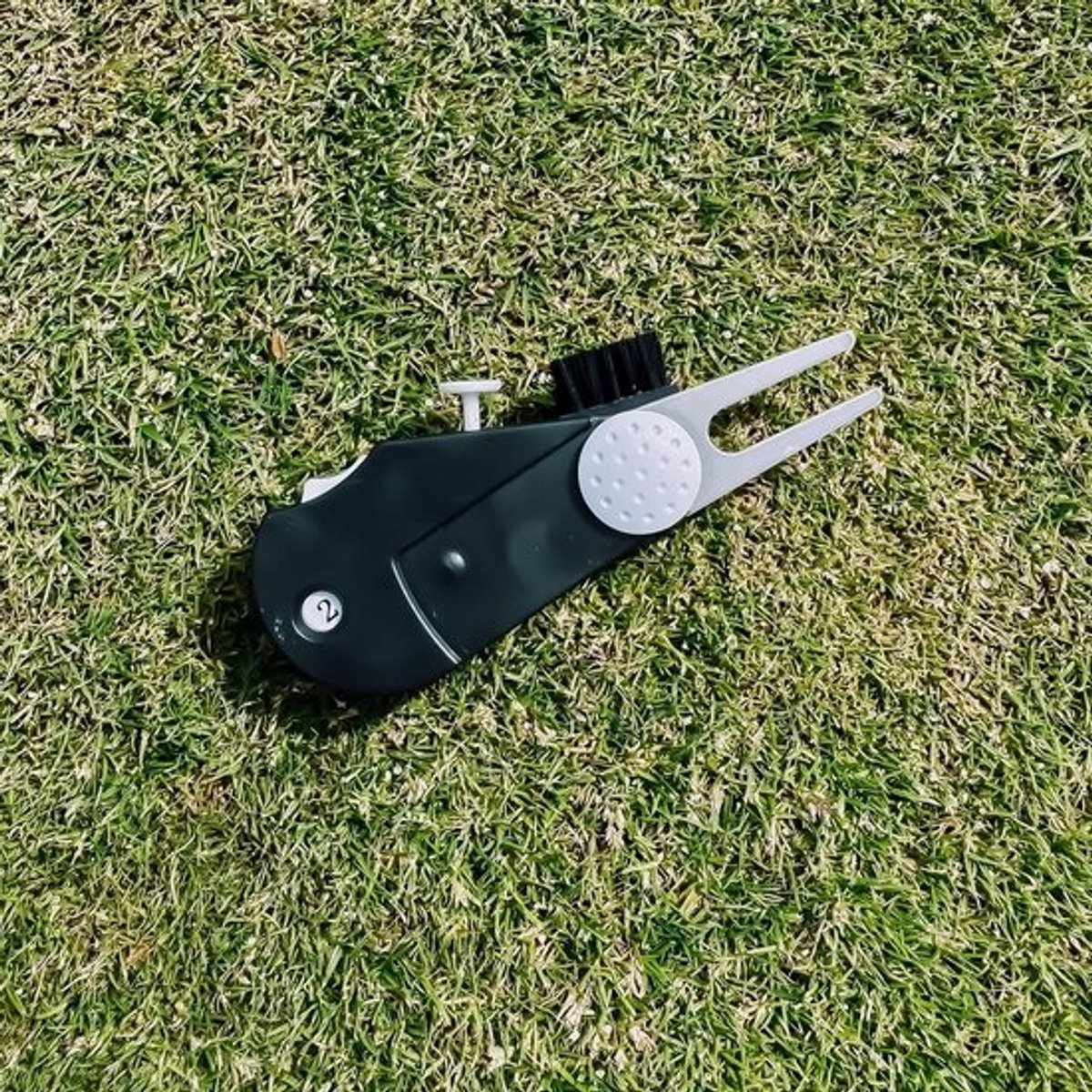 Golf Pitchfork - 4 in 1 Tool - Green Reparatie - Inclusief Marker - One Size