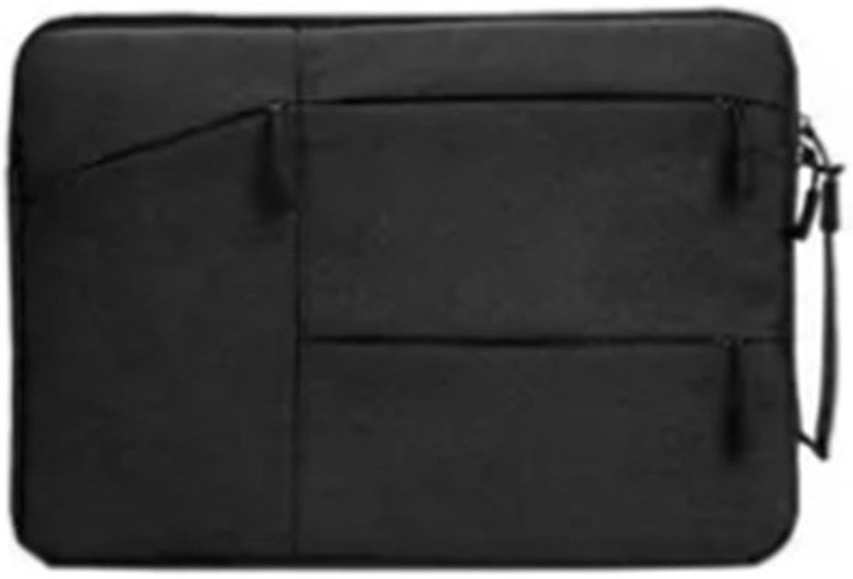 Waterdichte Laptoptas - Notebook Draagtas - Veilig Opbergen - Meerdere Ritsen - 38 x 28 x 1 cm - Zwart