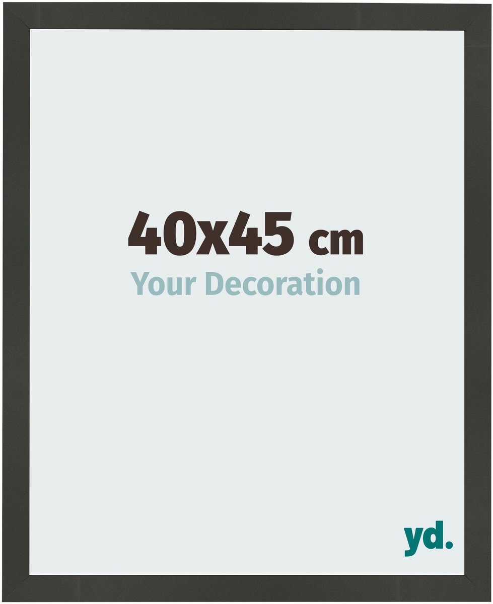 Your Decoration - Fotolijst 40x45 cm - MDF - Antraciet - Bologna