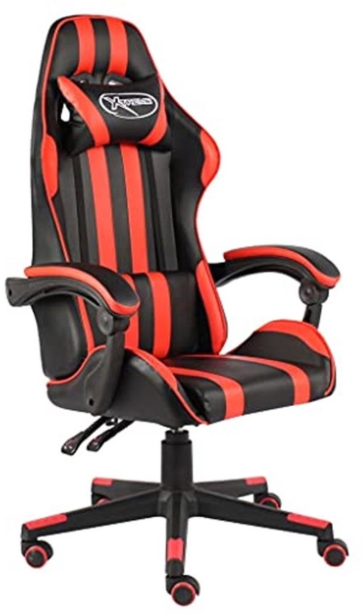 Gamingstoel Kunstleer Zwart Rood - Ergonomisch en Comfortabel