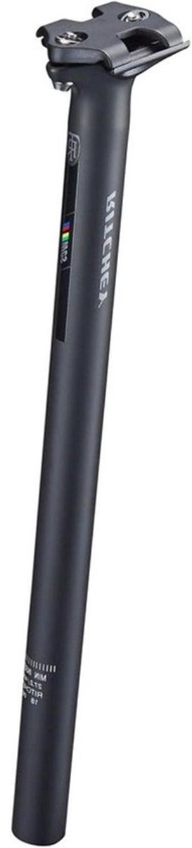 Zadelpen - Fietszadelpen Aluminium - Fietsen Onderhoud - Nul-Design - 316 x 400 mm - Zwart