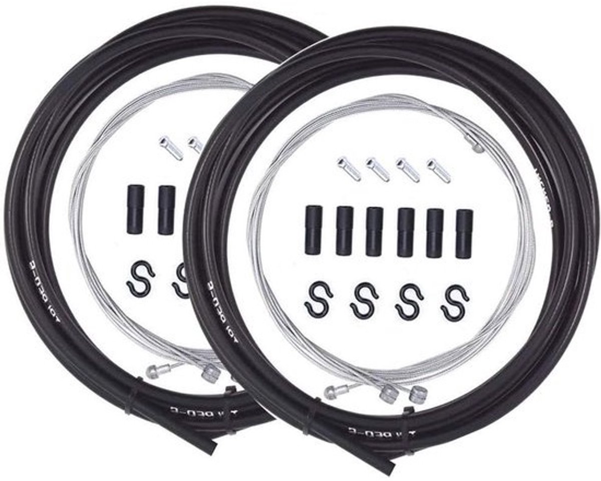 Universele Remkabel Sets - Fiets Remkabels - Fiets Reparatie - Koude Hitte Bestendig - 25 m Behuizing - Zwart