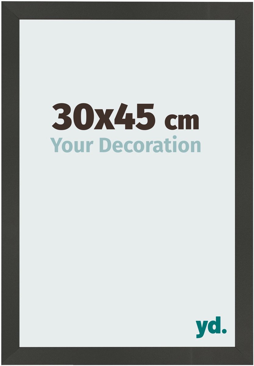 Your Decoration - Fotolijst 30x45 cm - MDF - Antraciet - Bologna