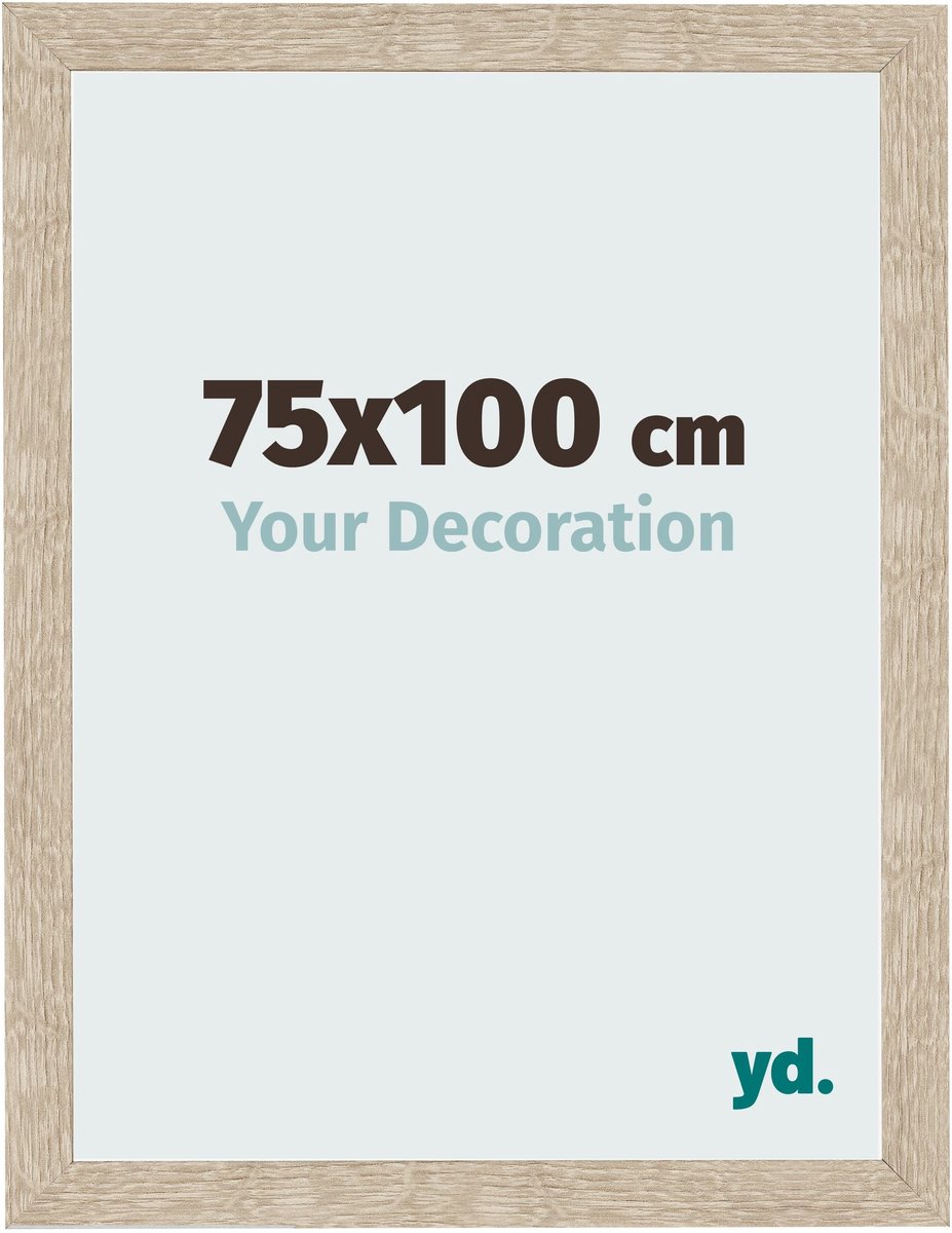 Your Decoration - Fotolijst 75x100 cm - MDF - Sonoma Eiken - Bologna