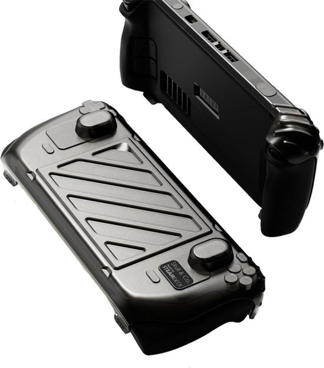 Beschermcase voor Steam Deck/OLED met Textuur en Volledige Bescherming - Zwart