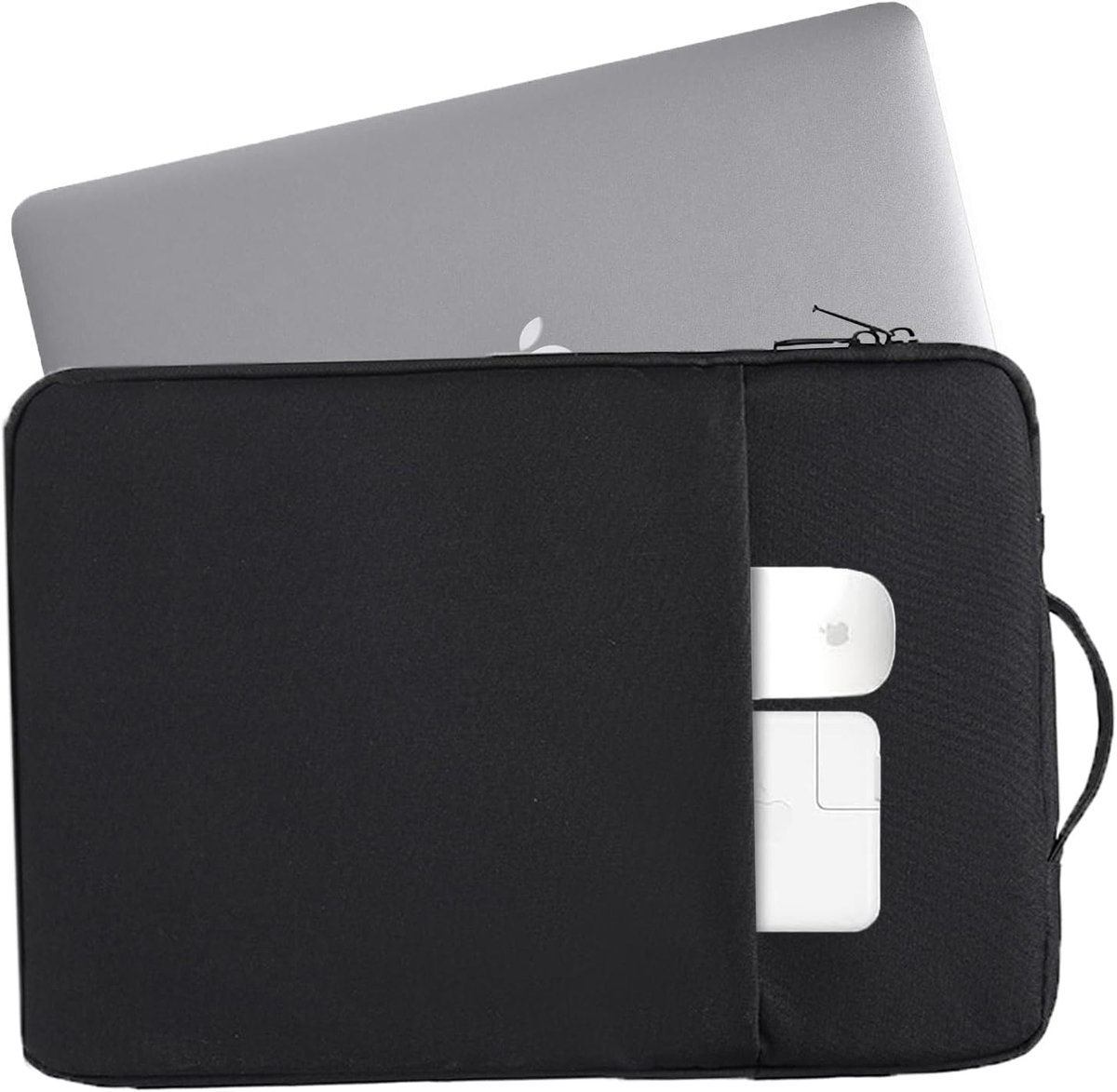 YAGXIG Laptoptas - tablethoes - notebookhoes van Oxford-stof - waterdicht en schokbestendig voor iPad - zwarte opbergtas met ritssluiting - geschikt voor tablets kleiner dan 12 inch