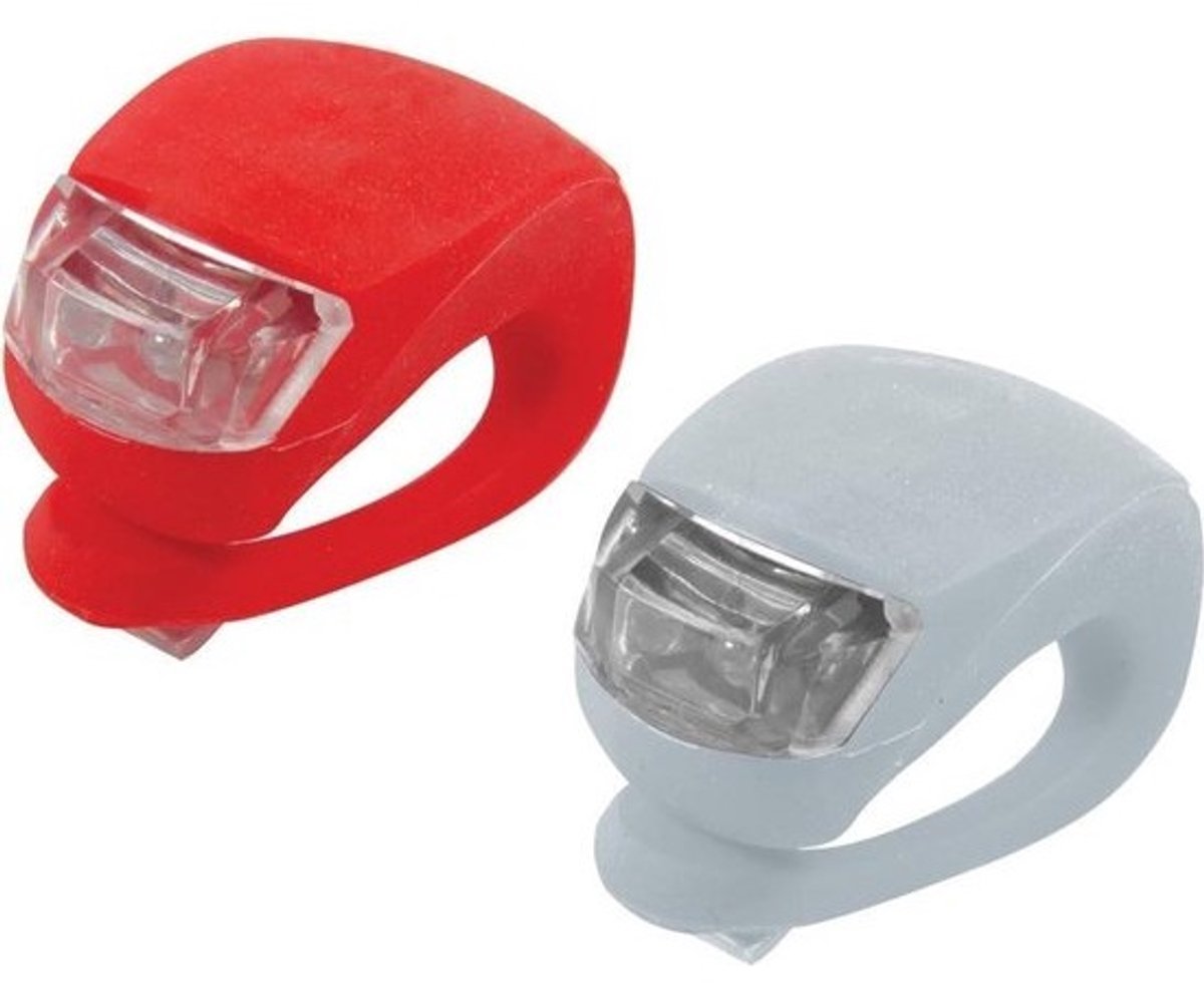Fietslampjes Set - Veiligheid Verlichting - Nachtelijk Fietsen - Waterdicht Ontwerp - Compact Formaat - Rood Wit