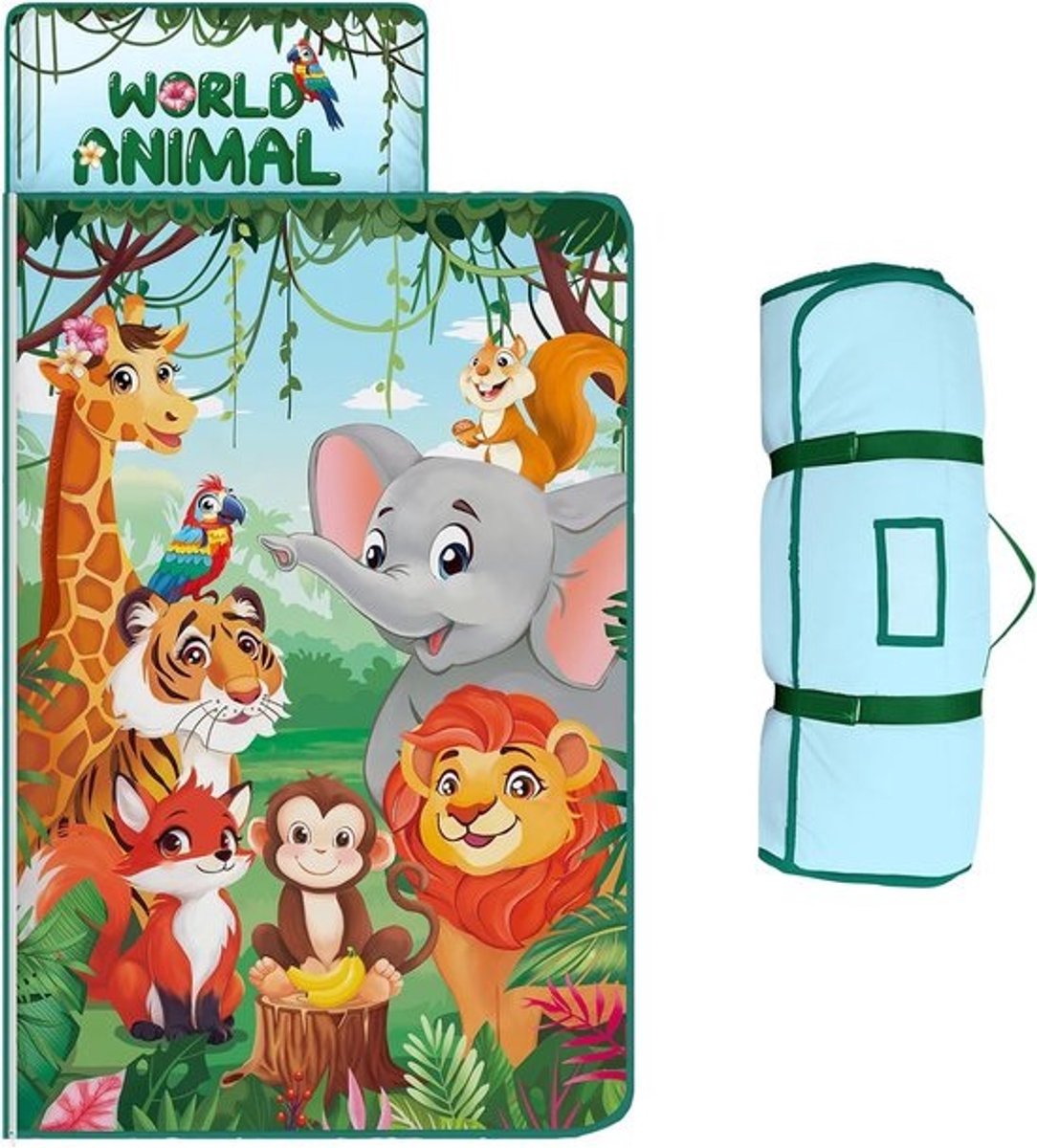 Comfortabele Kinder Slaapzak met Afneembaar Kussen en Deken 150x60 cm
