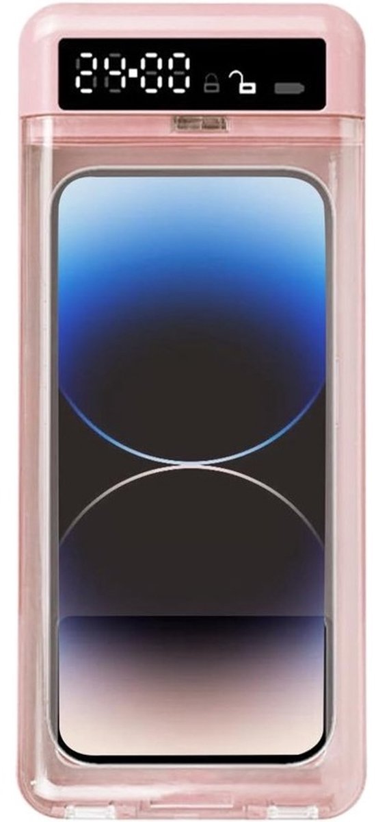 Tijdslot Box - Telefoon Locker - Schermtijd Beheer - Schadebestendig Ontwerp - 21.5 cm Lengte - Roze