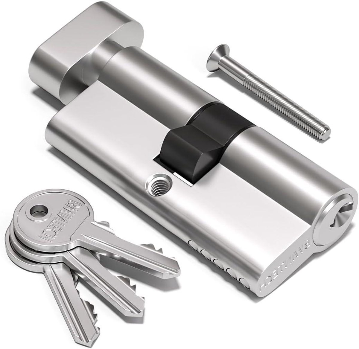 Slotcilinder Euro - Cilinderslot Deur - Huis Beveiligen - Anti-boor Techniek - 60mm - Satijn Nikkel