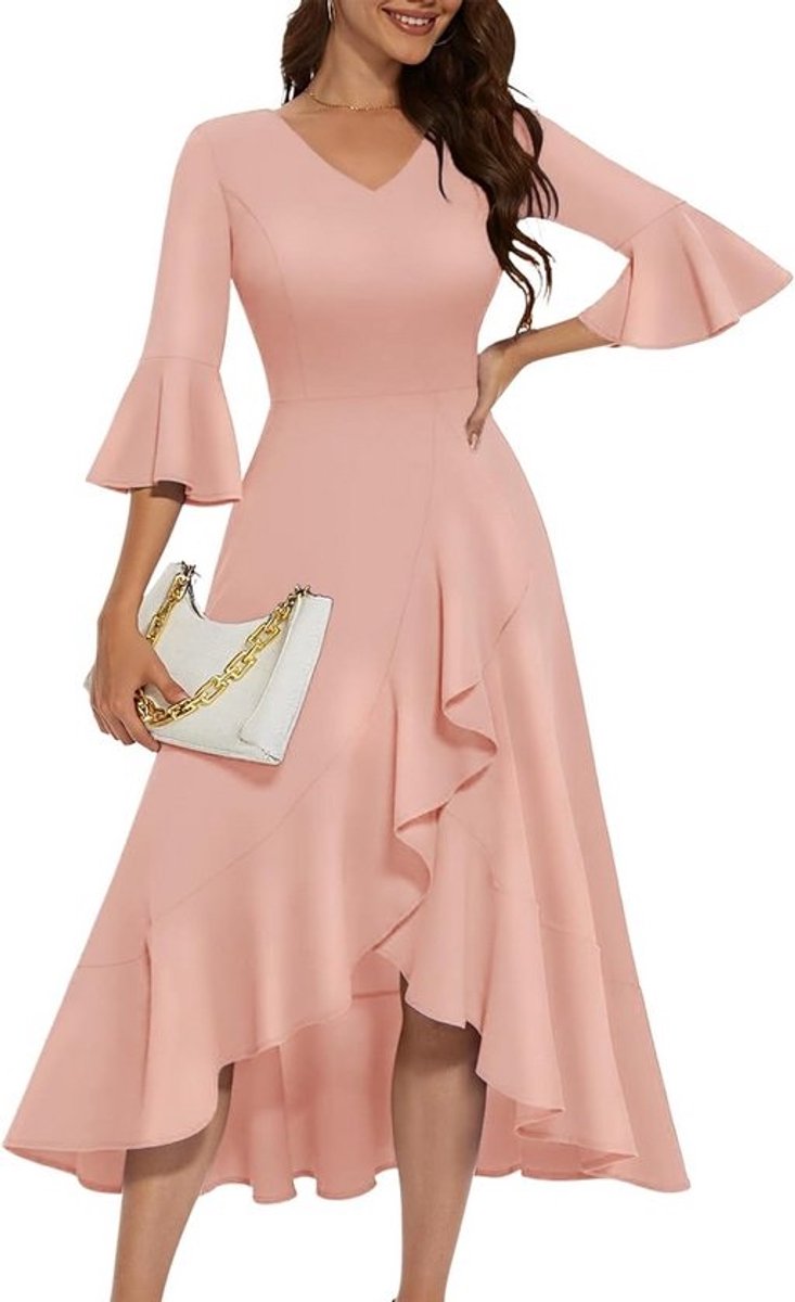 Elegante fluwelen jurk met glitter details voor avond- en cocktailfeesten