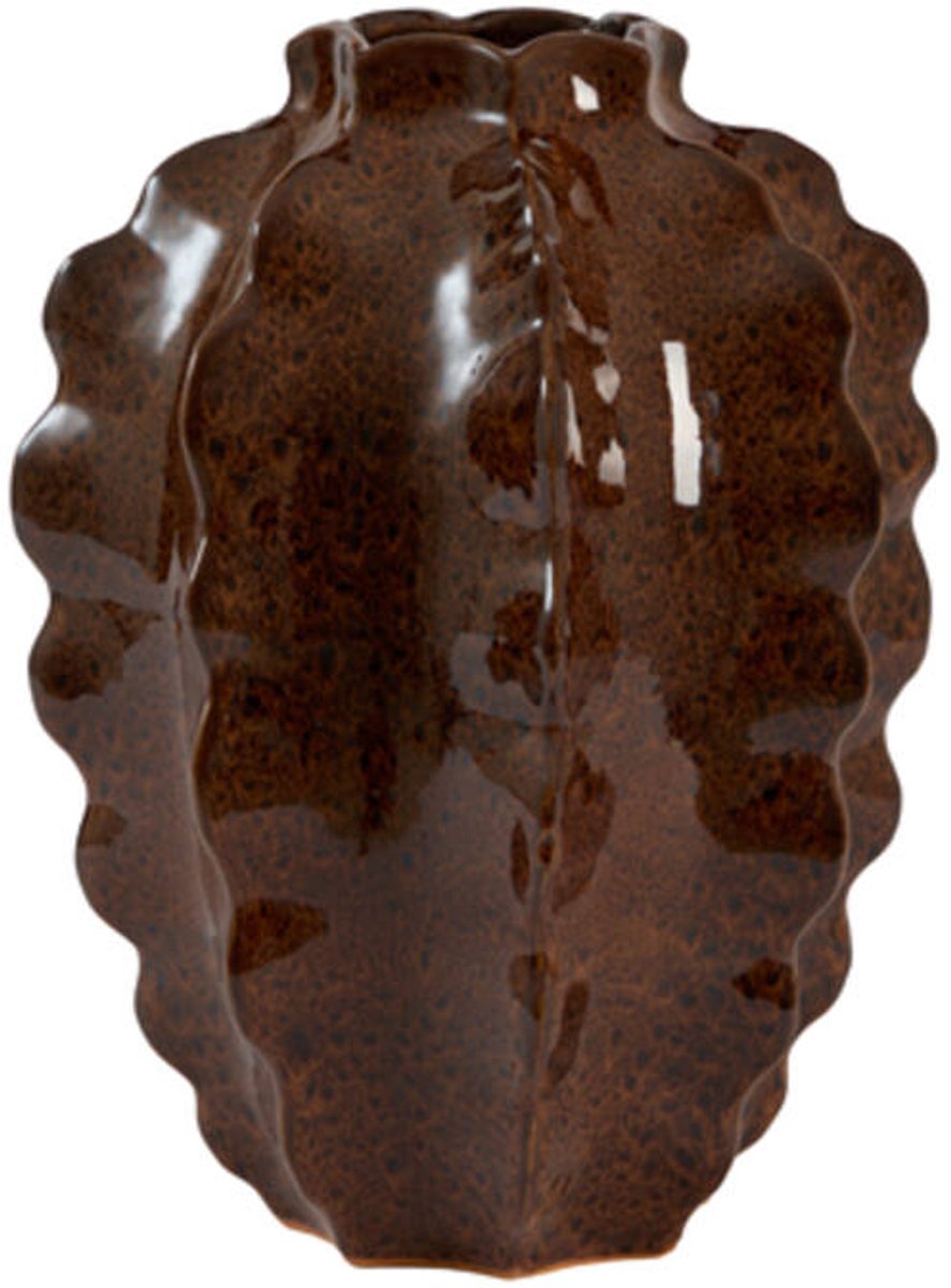 Light&living Vaas deco Ø32x44 cm AREFU keramiek terra-bruin