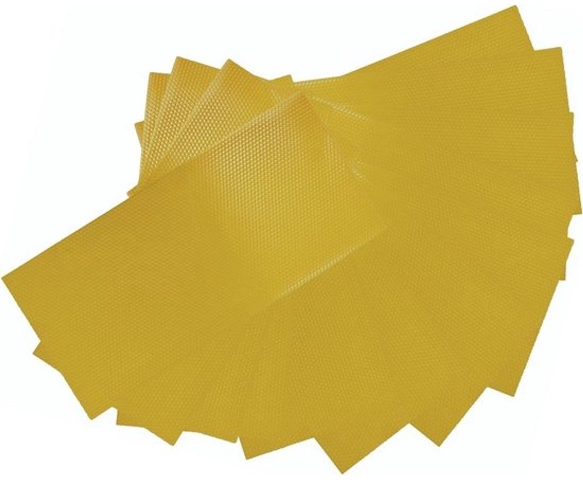 Bijenwas Vellen voor Bijenkorven - 30 Stuks 7,75x16,3 inch - Pure Bijenwas Foundations voor Honingproductie