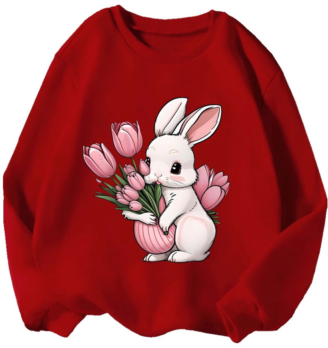 Currero Sweater Meisjes Sweaters Sweatshirt Hoodie Warme Trui Pullover Jumper Crewneck Vest 13-14 Jaar Rood