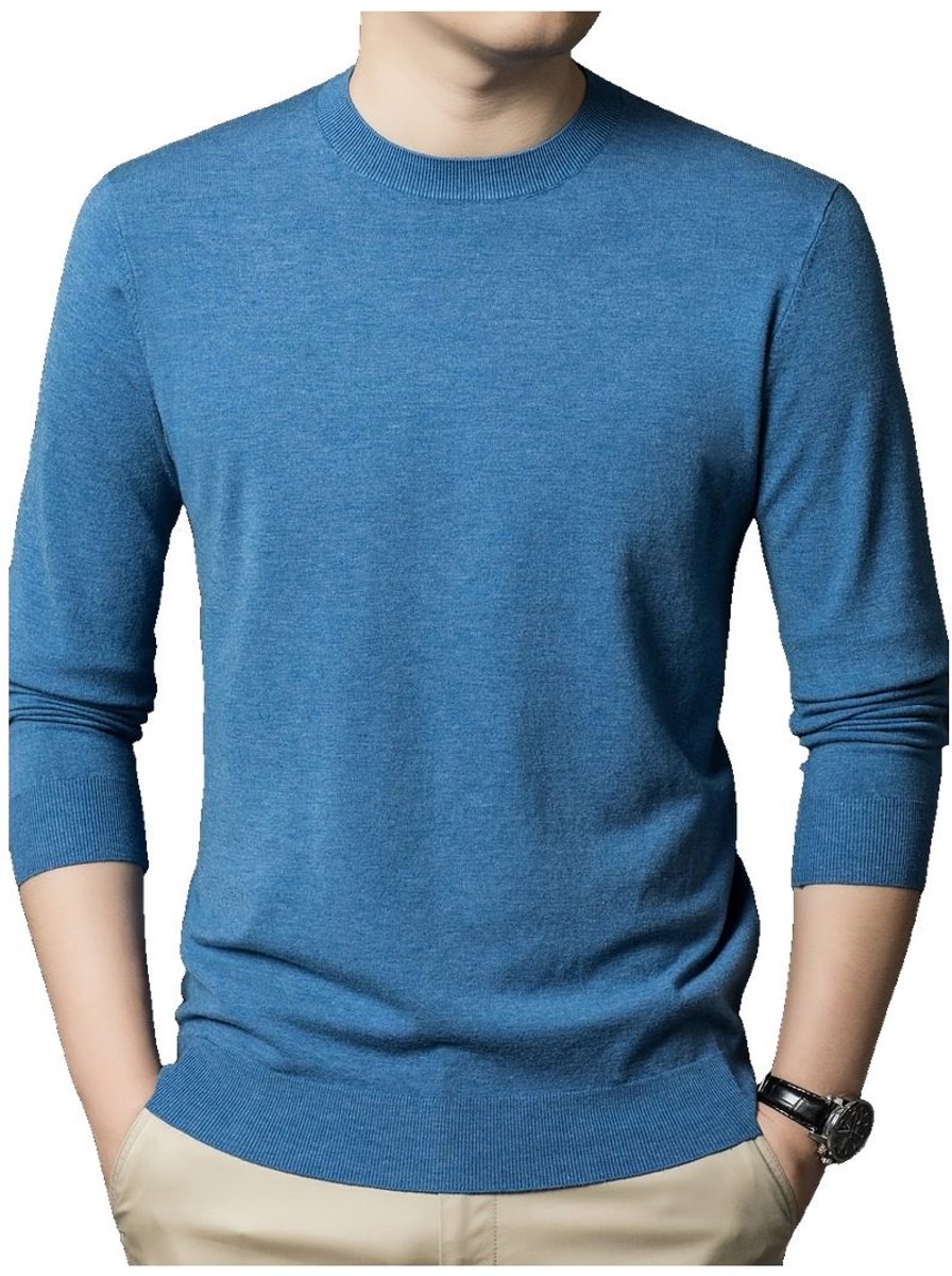 Currero Sweater Heren Sweaters Sweatshirt Hoodie Warme Trui Pullover Jumper Crewneck Vest Hemel Orchidee