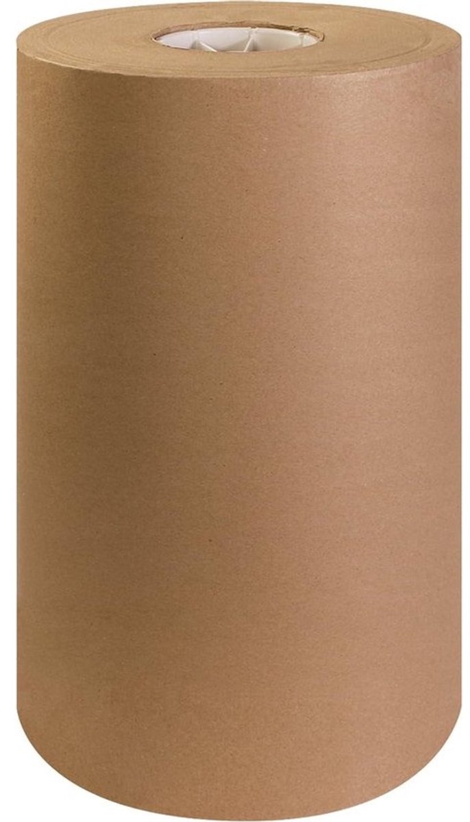 Kraftpapier Rol - Verpakkingpapier Inpakpapier - Verpakken en Verzenden - 100% Gerecycled Materiaal - 38 cm x 274 meter - Bruin