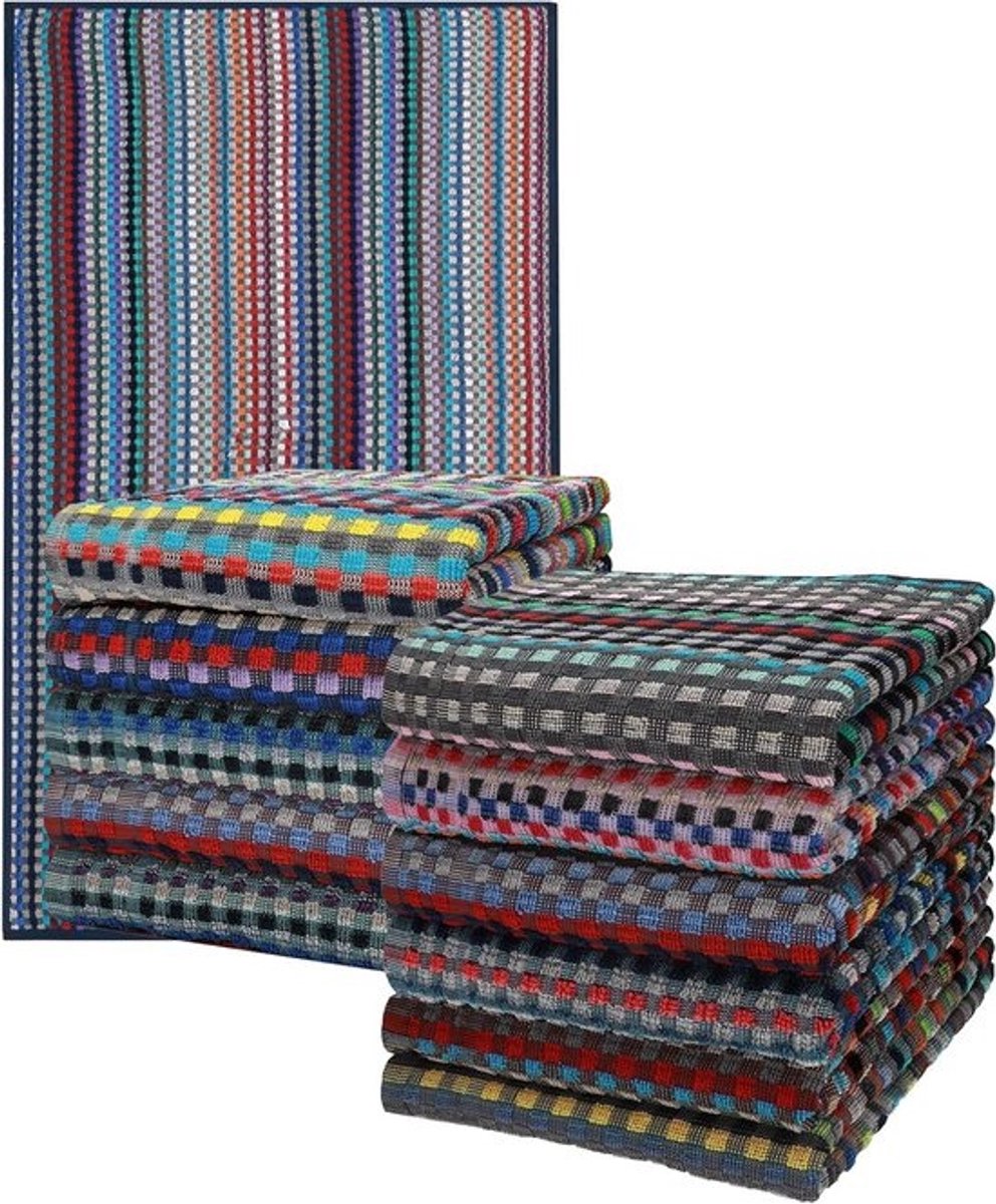 Set van 12 Keuken- en Werkdoeken van 100% Katoen - Absorberend en Robuust