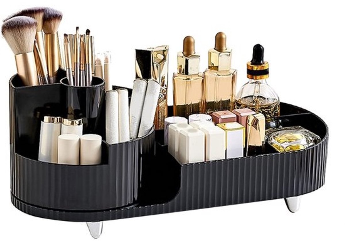 Dailygoods- Make-up Organizer Draaibaar - Make-up Organizer Lades - Make-up Organizer Transparant - Make-up Organizer Bakjes - Grote Capaciteit - 360 Graden Rotatie - Make-up Opbergdoos