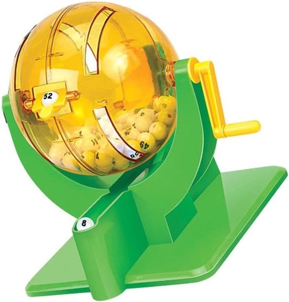 Bingospel Machine - Feestspel Loterij - Groepsactiviteiten Plezier - 75 Cijfer Ballen - 21 x 18 x 21 cm
