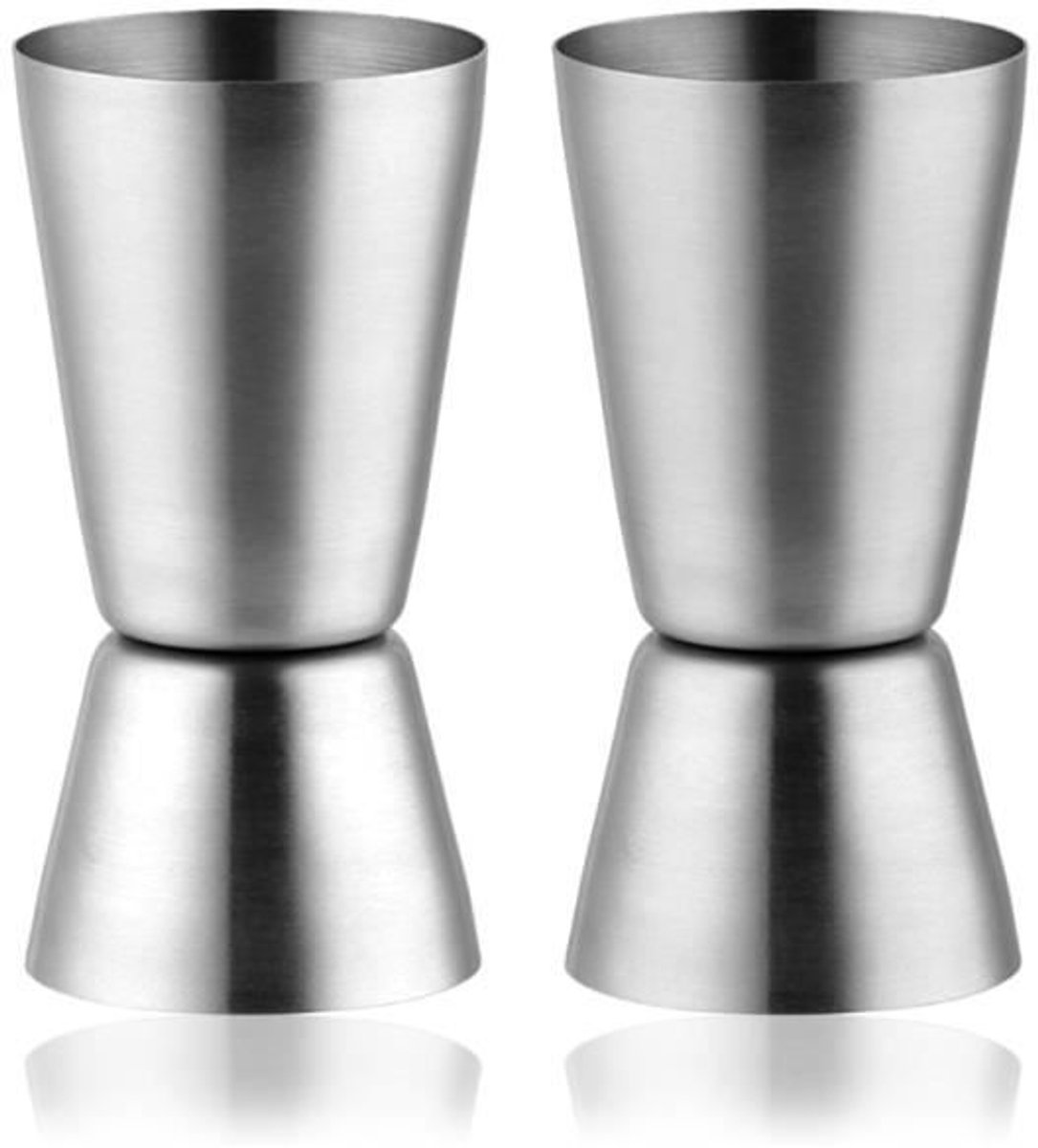 Cocktailmaatjes - Bartender's Choice - 2-delige set - Roestvrij staal - 20/40 ml - Gebruiksvriendelijk