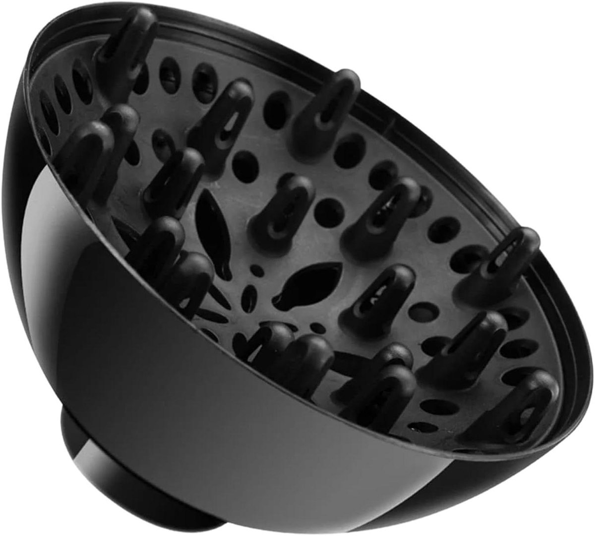 Haardroger Opzetstuk - Diffuser Kam - Haar Styling - Universele Pasvorm - 15 x 9 x 6 cm - Zwart