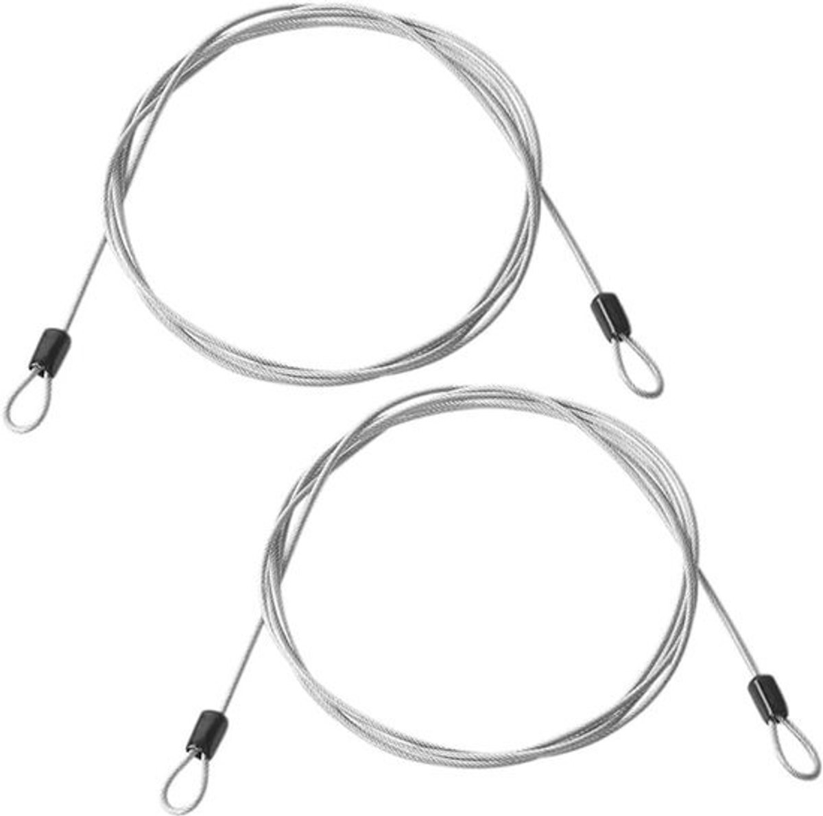2 Stuks Veiligheid Fiets Kabelslot 2 Meter - Staal Draadslot voor Fiets, Scooter en Bagage