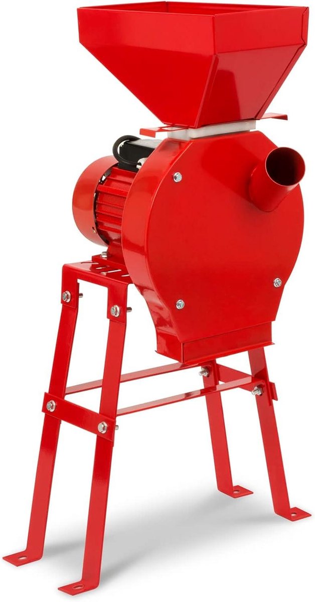Elektrische Graanmolen - Korenmolen Multihakselaar - Voer Verwerken - 1100 Watt Motor - 240 kg/u - Metaal