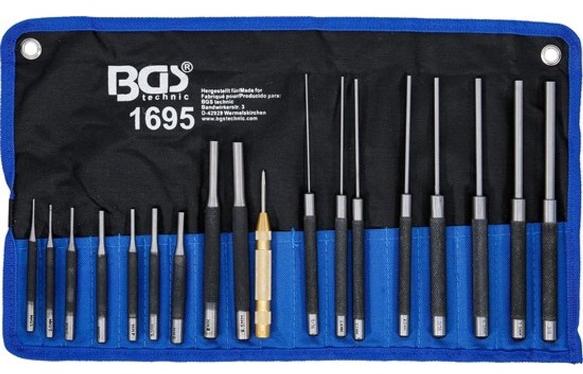 Pendrijverset 18-dlg. met Automatische Centerpunten - 100-150-200 mm | 1,5-9,5 mm