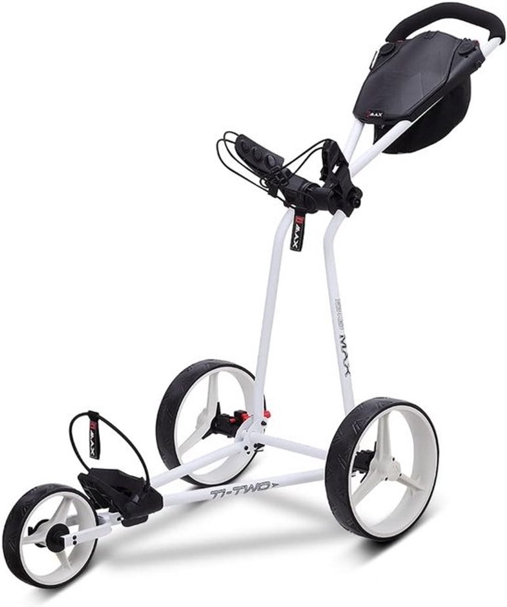 Compacte 3-wiel Golftrolley met Opvouwbaar Voorwiel en XL Opbergvak