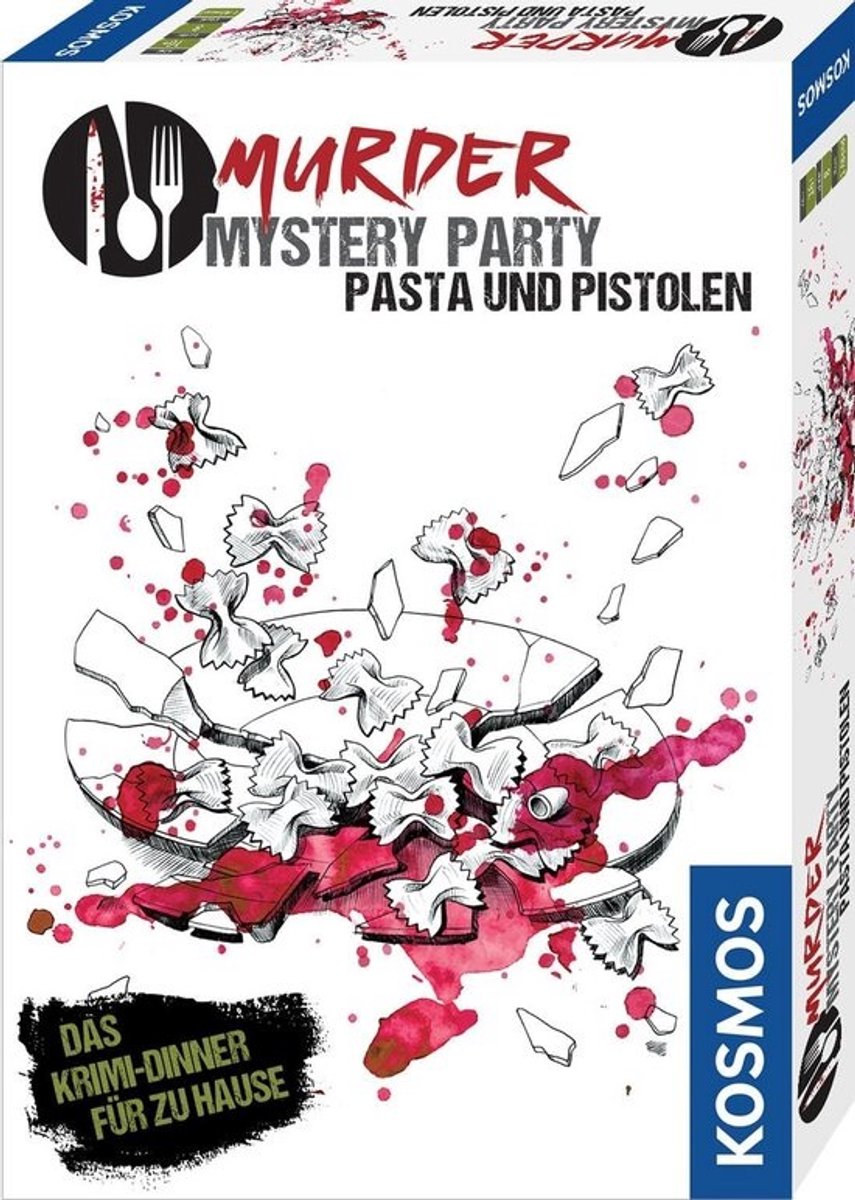 Misdaad Diner Spel - Pasta en Pistolen voor 8 Spelers