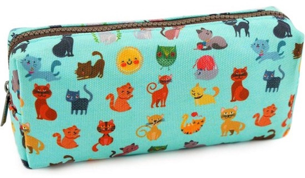 Cadeau voor Kattenliefhebbers - Schattige Kat Potlood Case en Make-up Tas