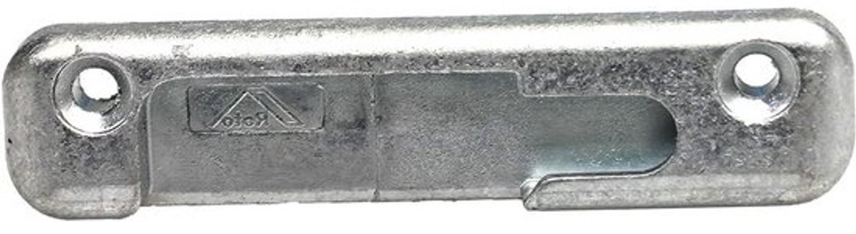 Roto NT Sluitstuk - Sluitplaat Raam - Raam Sluiten - Zink Materiaal - 12 mm Vouwlucht - Zilver