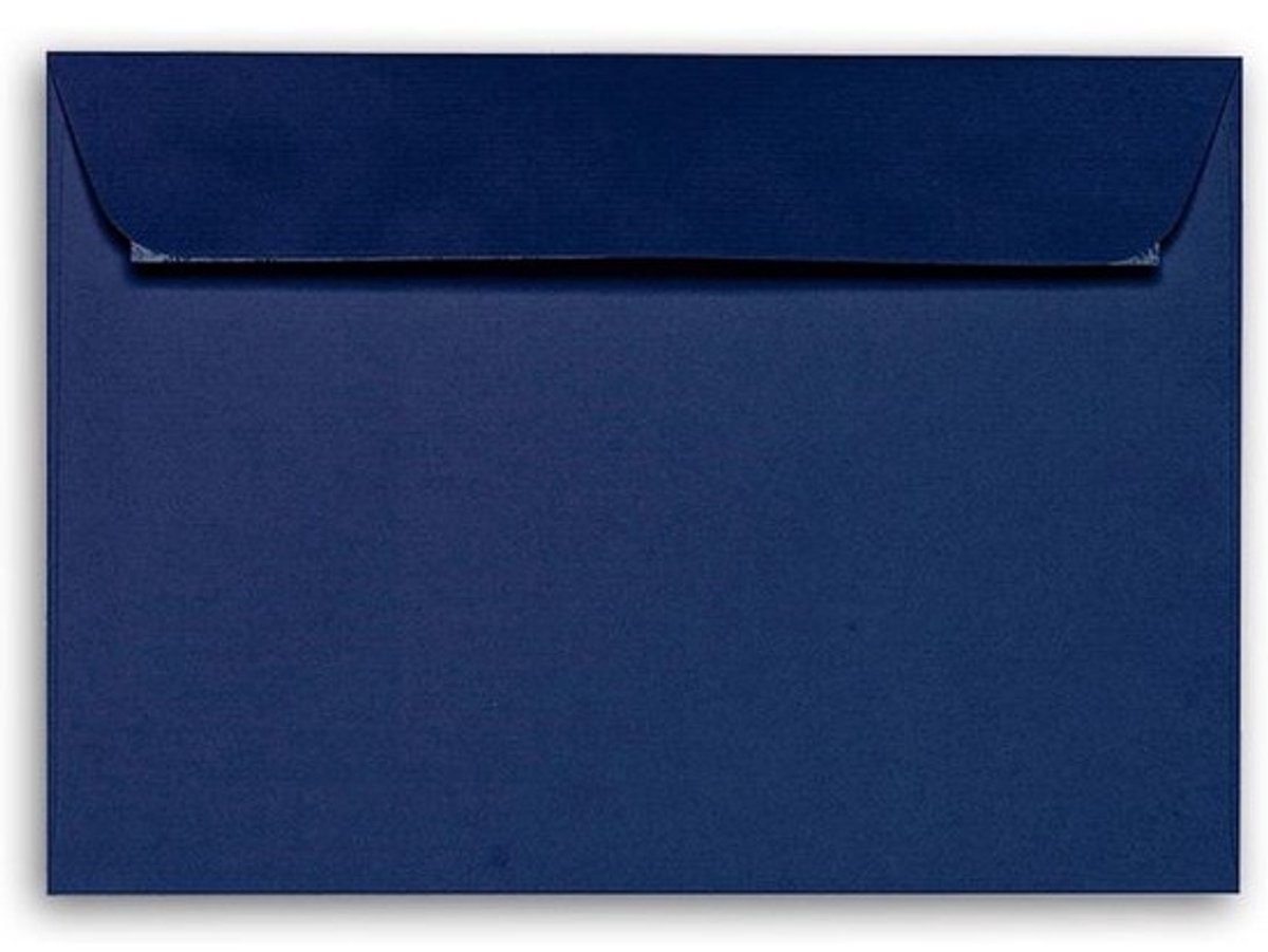C6 Enveloppen - Brief Enveloppen - Post Versturen - Geribbeld Papier - 50 Stuks - Blauw
